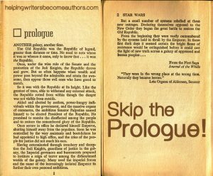 Skip the Prologue! Helping Writers Authors
