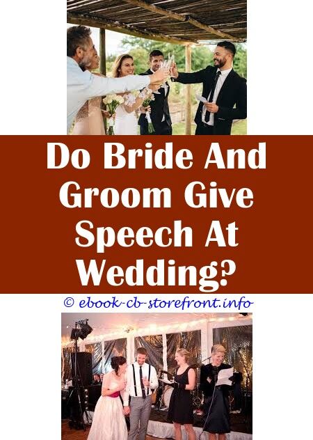 What Do The Bride And Groom Say In Their Speech