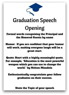 How To Write A Guest Speaker Speech For Graduation