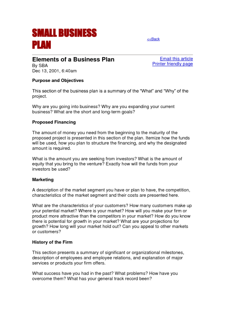 how to create a small business plan pdf