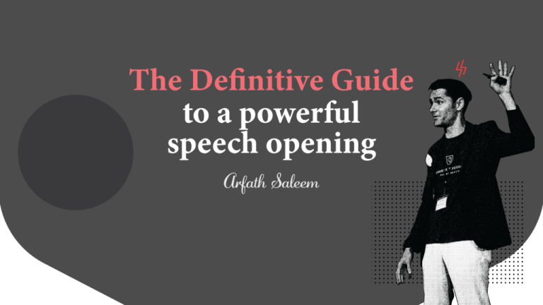 How To Start An Opening Speech