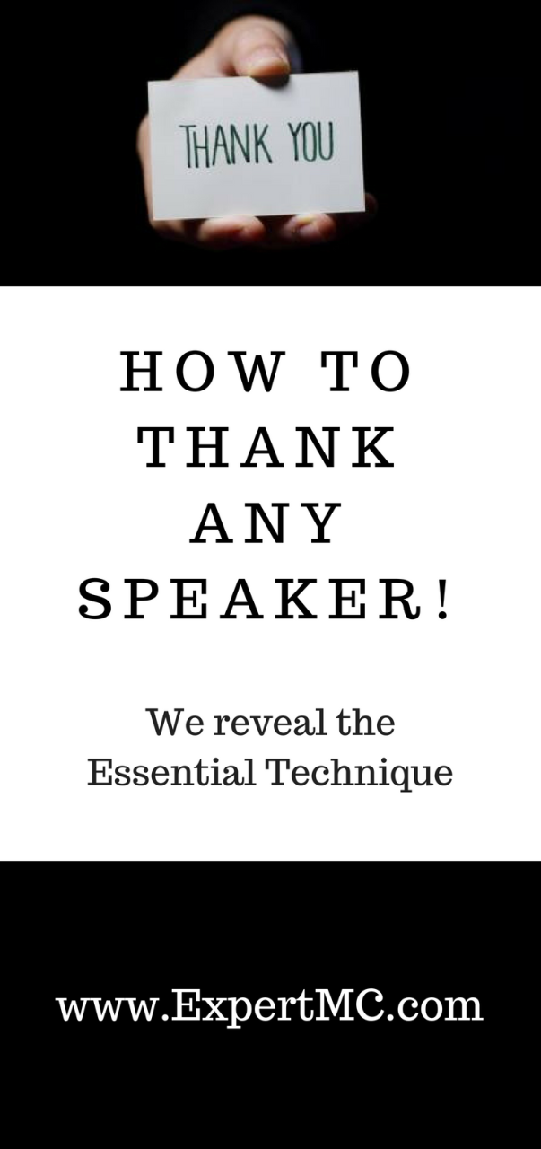 How Do You Thank A Guest Speaker