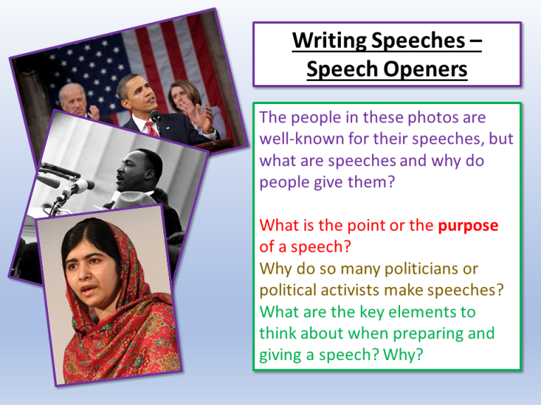 How To Give Political Speech