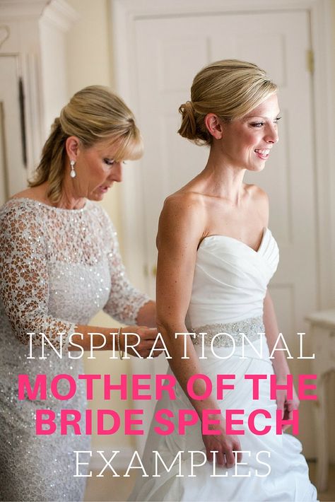 Wedding Speech Examples For Mother Of The Bride