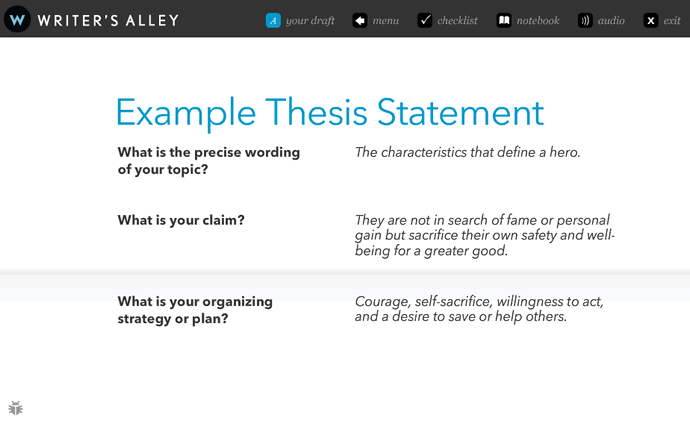 How Do You Write A Thesis Statement Examples