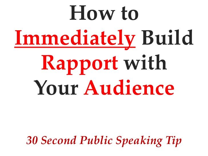 How To Start Your Presentation Speech