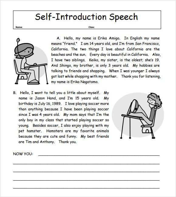 Speech Essay Introduction Example