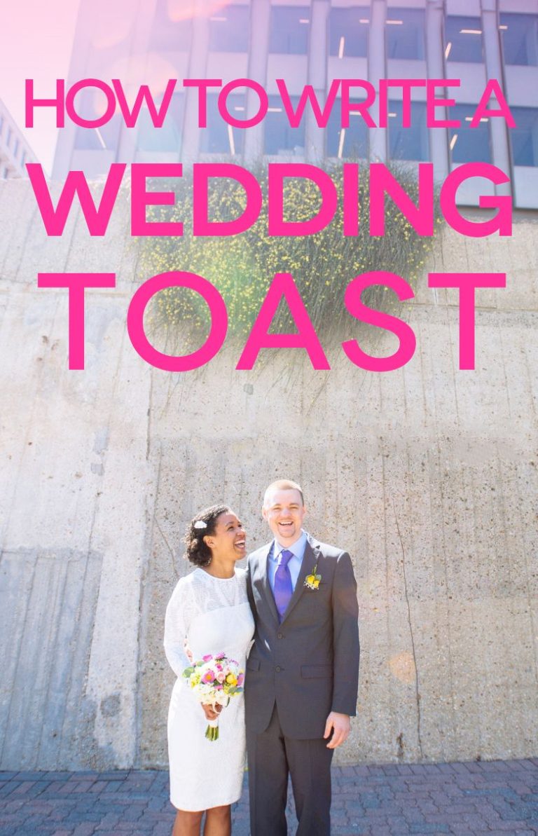 How To Propose A Toast In A Wedding