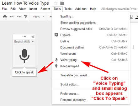 How To Speak Text On Google Docs