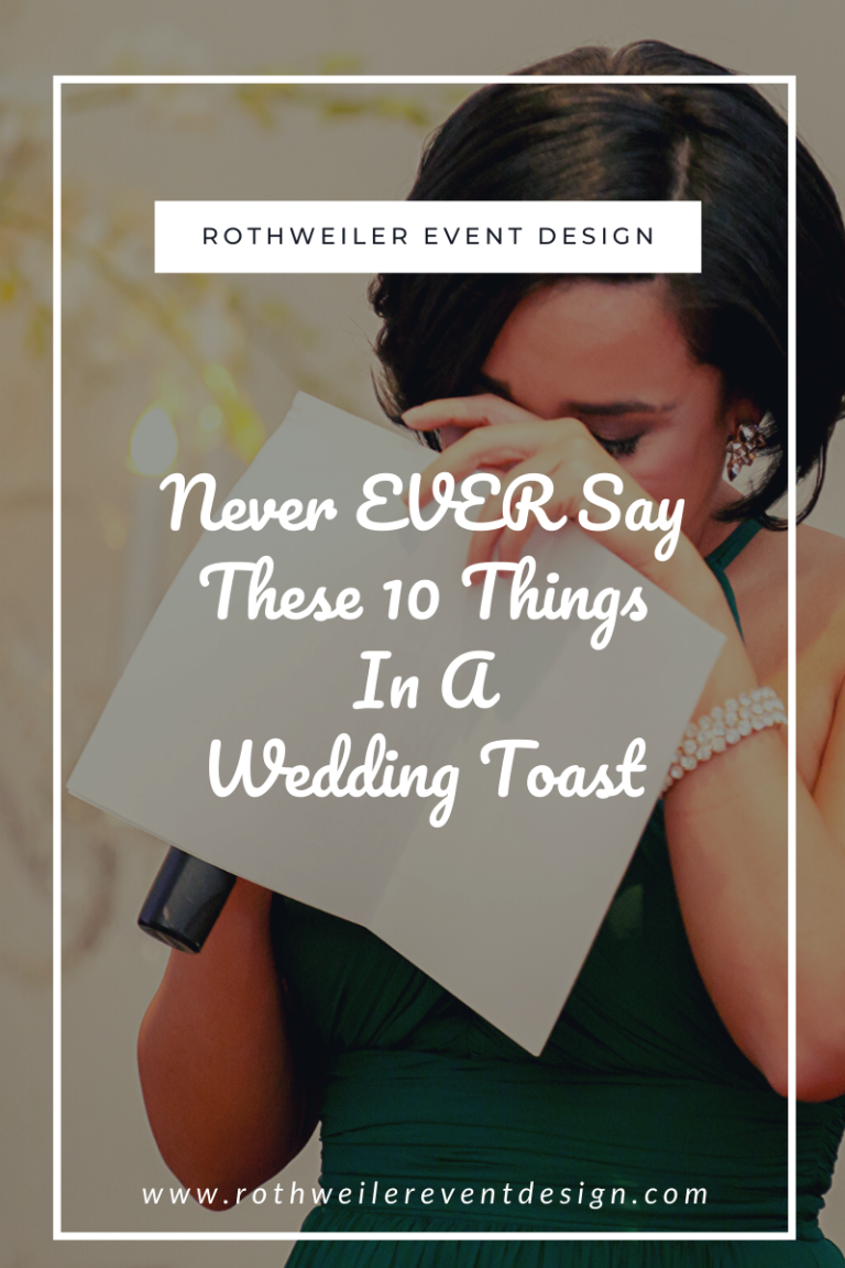 What To Say When Giving A Wedding Toast