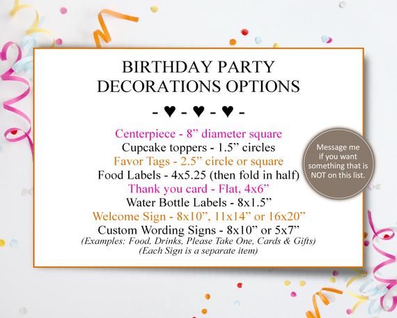 Sample Welcome Message For Birthday Party