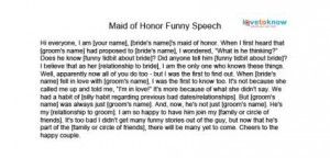 How To Write A Good Bridesmaid Speech