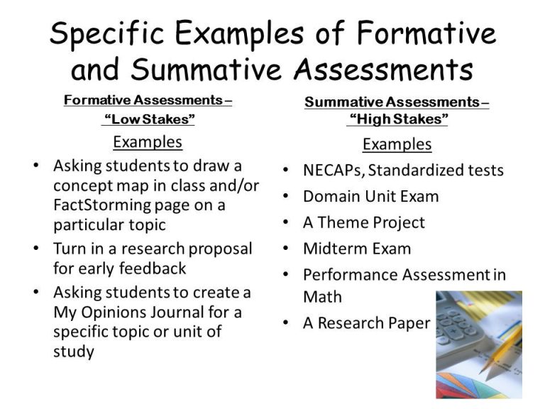 What Are The Examples Of Formative Evaluation