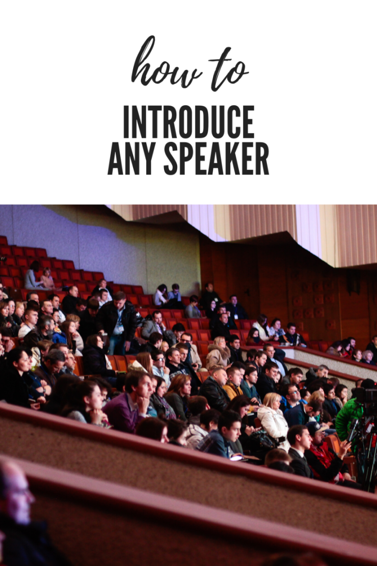 How To Introduce A Speaker For Seminar