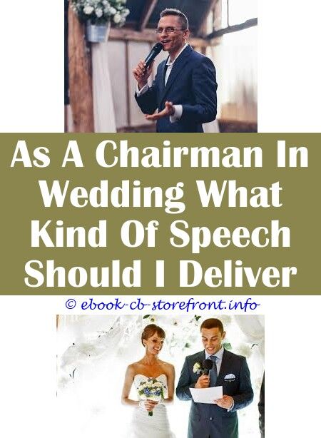 What Does The Groom Say In His Wedding Speech