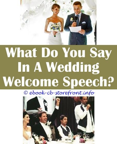 How To Do A Wedding Welcome Speech