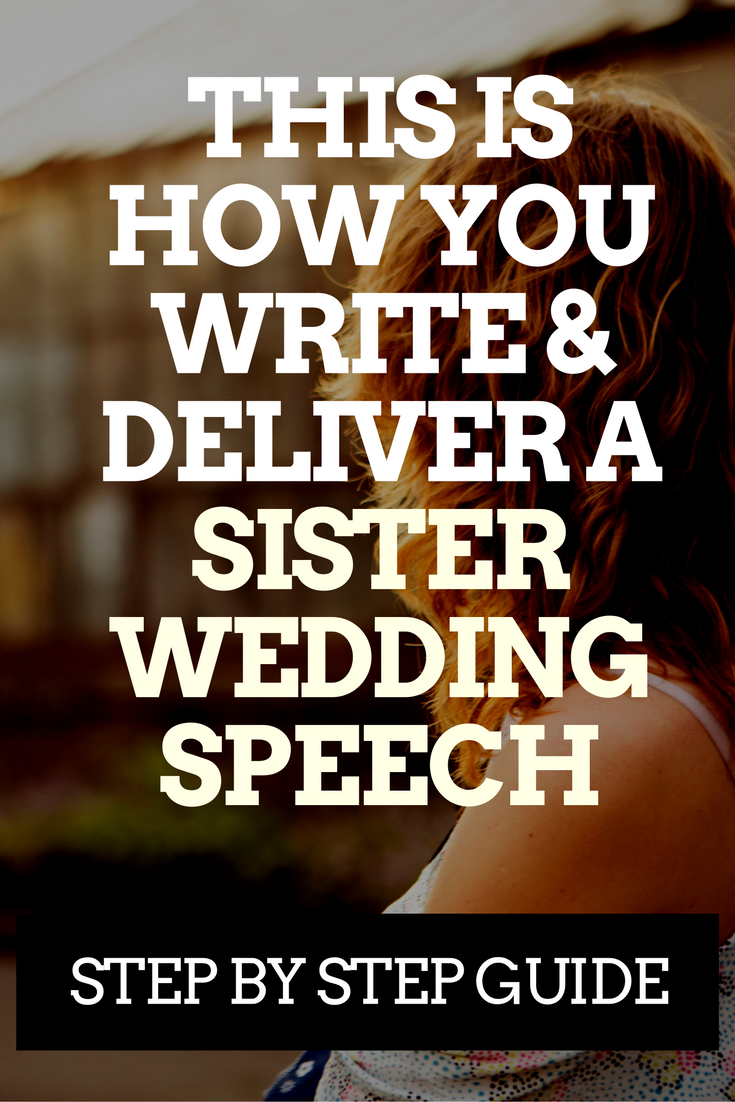 How To Write A Matron Of Honor Speech For Sister