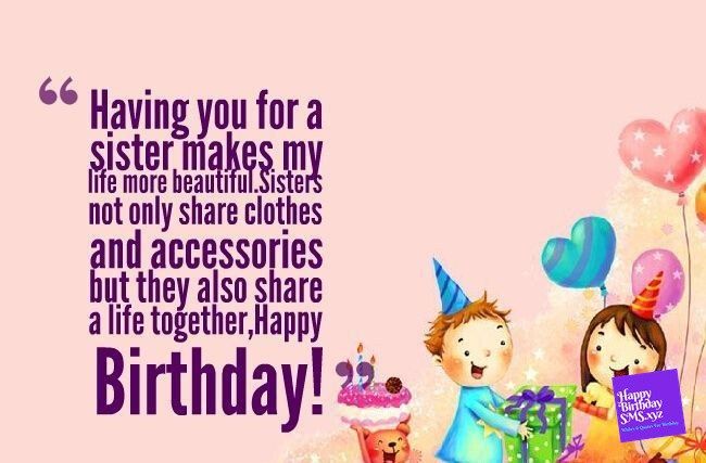 What To Say For Sister Birthday