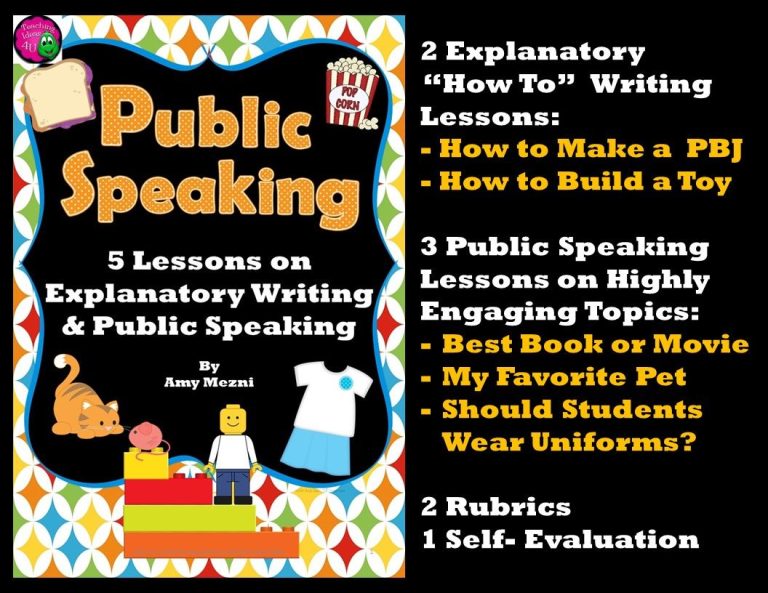 Good Public Speaking Topics For Year 5