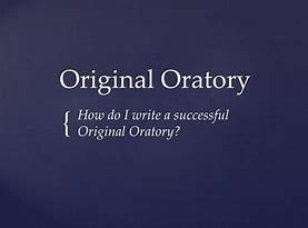 How Long Is An Original Oratory Speech