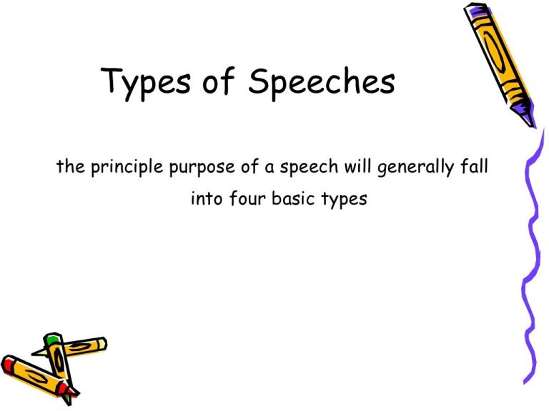 What Are The Different Types Of Speeches In Public Speaking