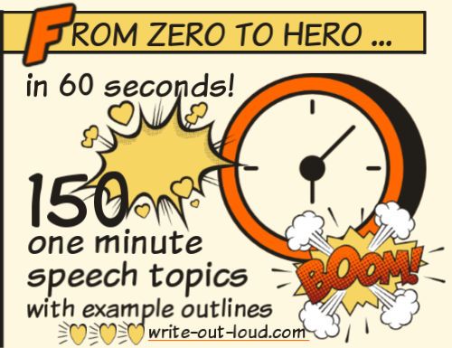 Sample Of 1 Minute Speech