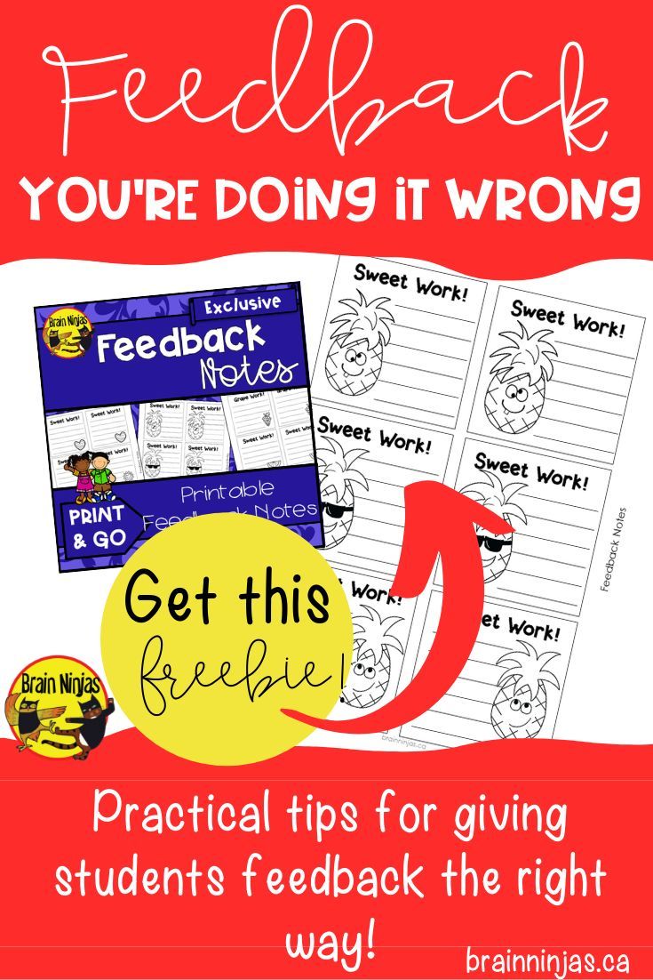 How To Give Feedback Examples For Students