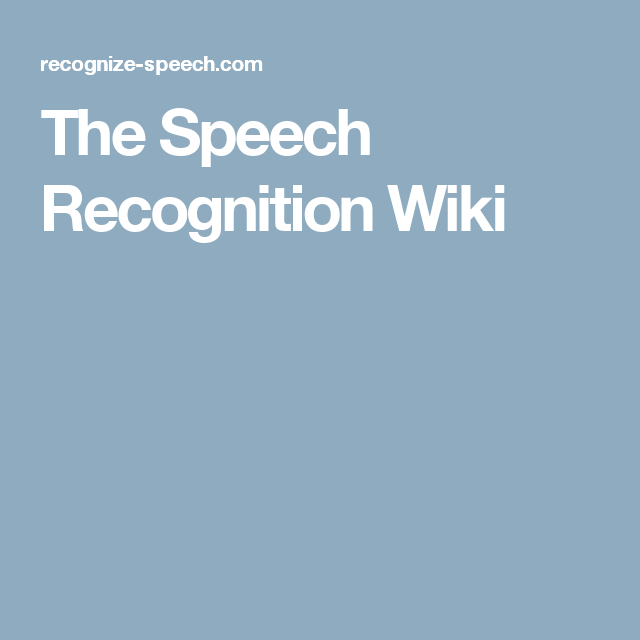 What Is Process Speech Recognition