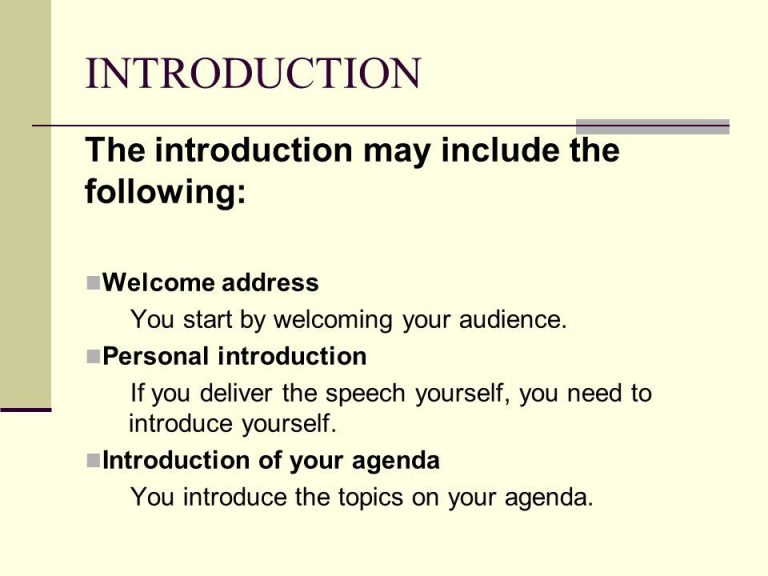 How To Write An Introduction Speech About Yourself