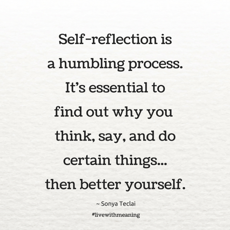 What Is The Meaning Self-reflection