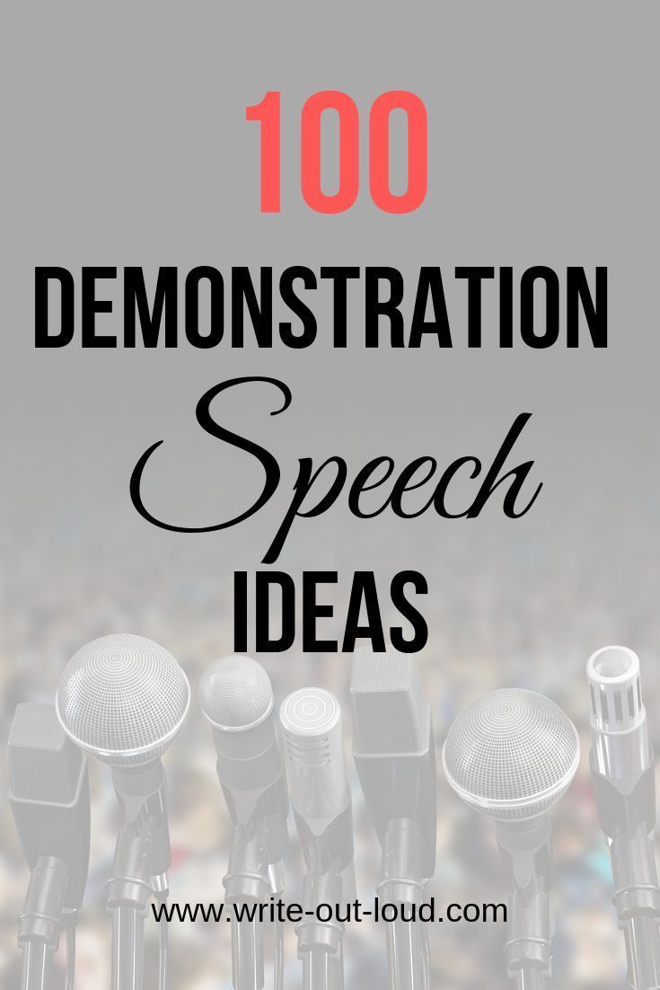 What Are Some Good Demonstration Speech Topics