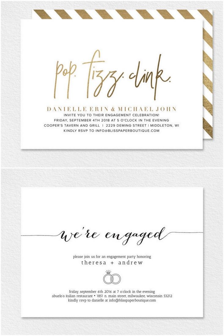What To Say On Engagement Invites