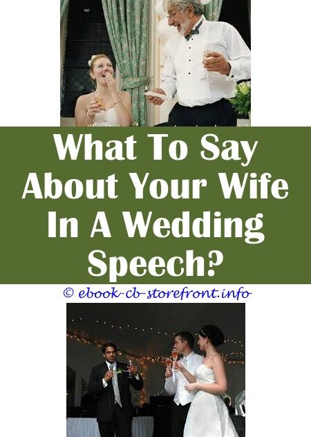 What To Say In A Bride And Groom Speech
