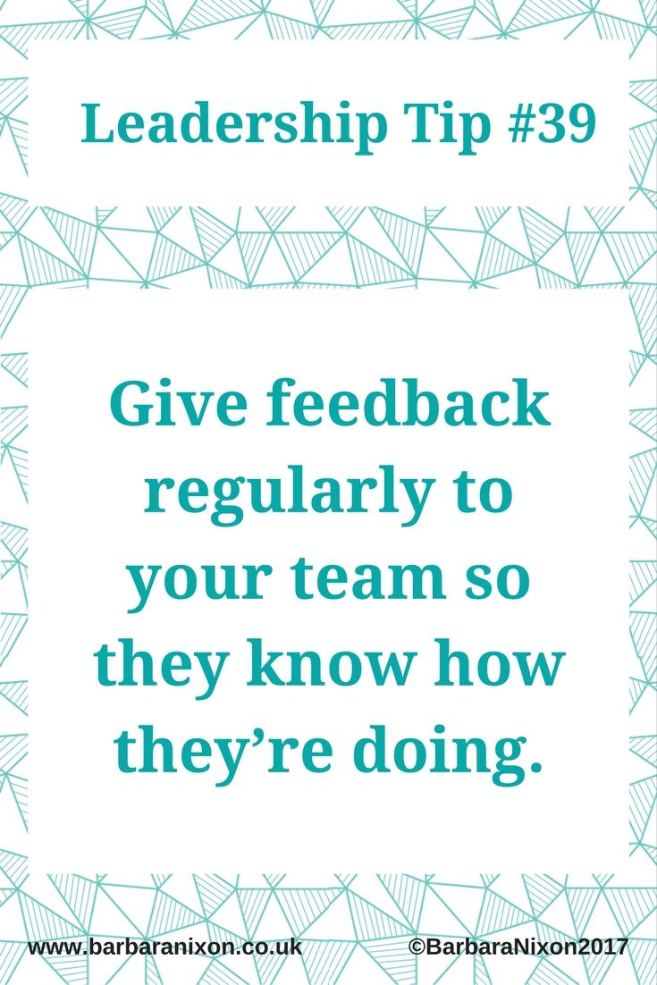 How To Give Feedback For Team Leader