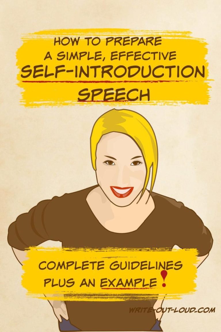 How To Write Introduction Speech About Yourself