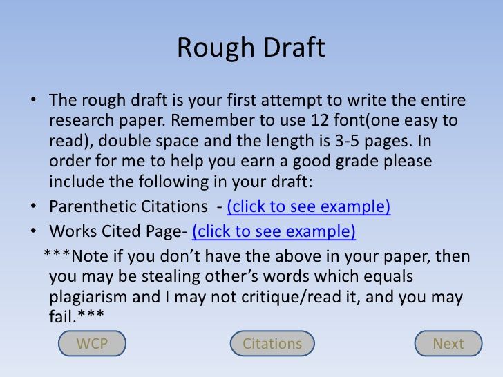 How Do You Write A Rough Draft For An Essay