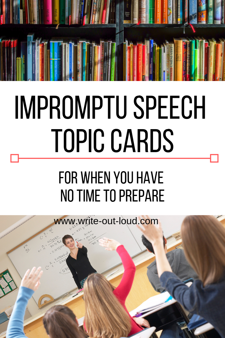 How To Prepare For Impromptu Speech