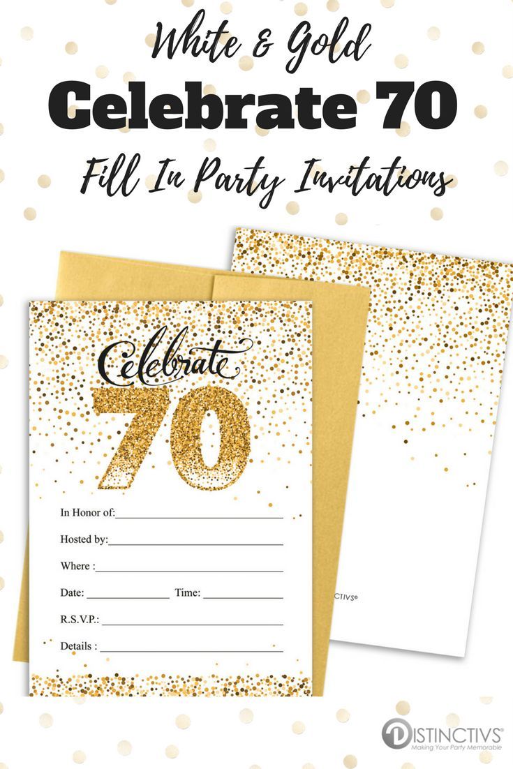 How To Celebrate A 70th Birthday Party