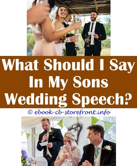What Should The Groom Say In His Speech
