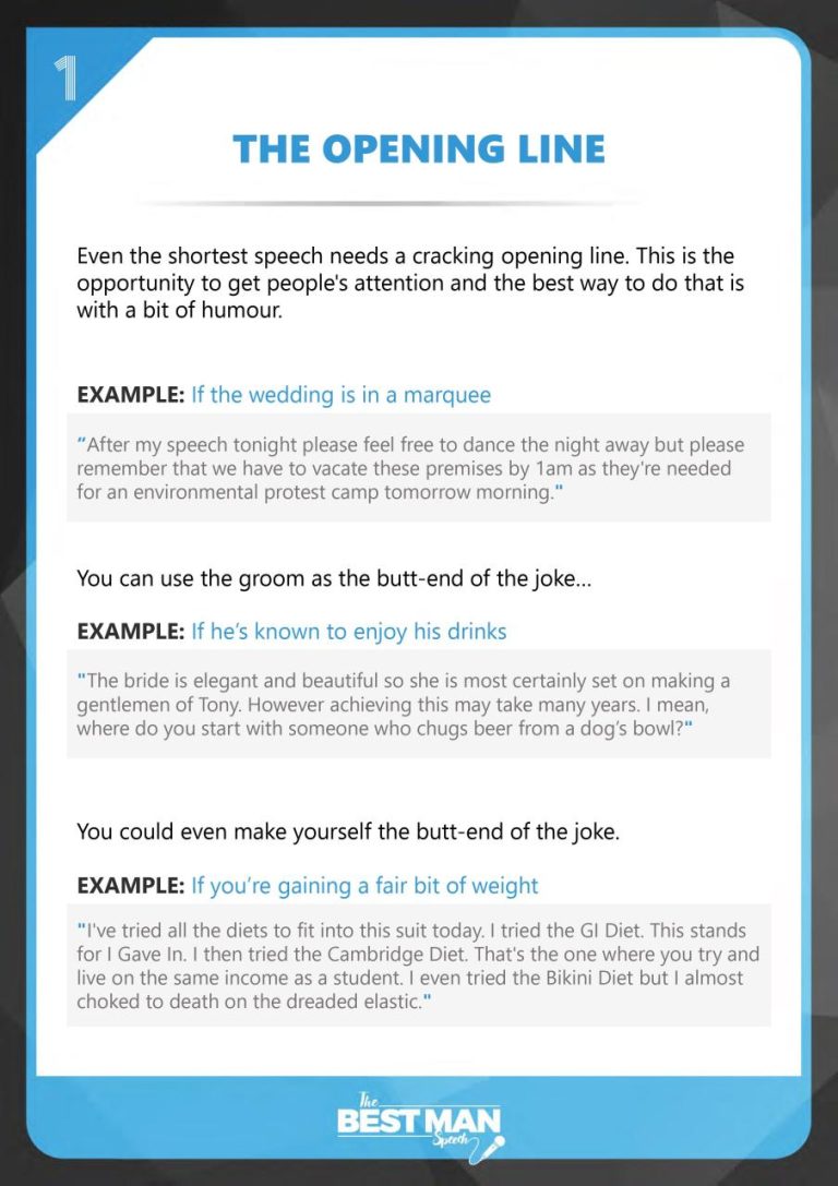 How To Do Opening Speech