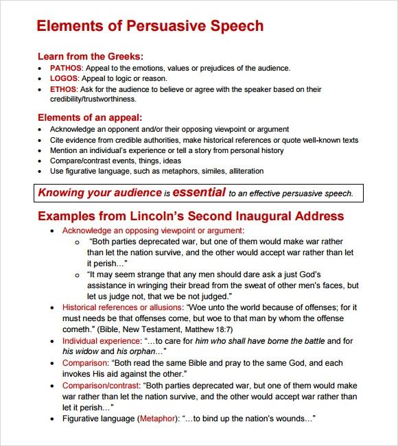 How To Be A Persuasive Speaker Speech