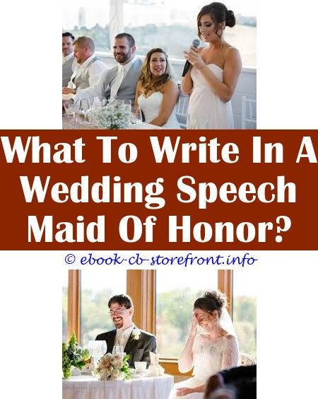 What Is The Groom Supposed To Say In His Speech