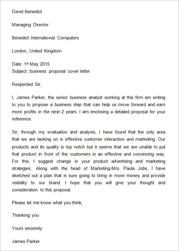 How To Conclude A Business Proposal Letter