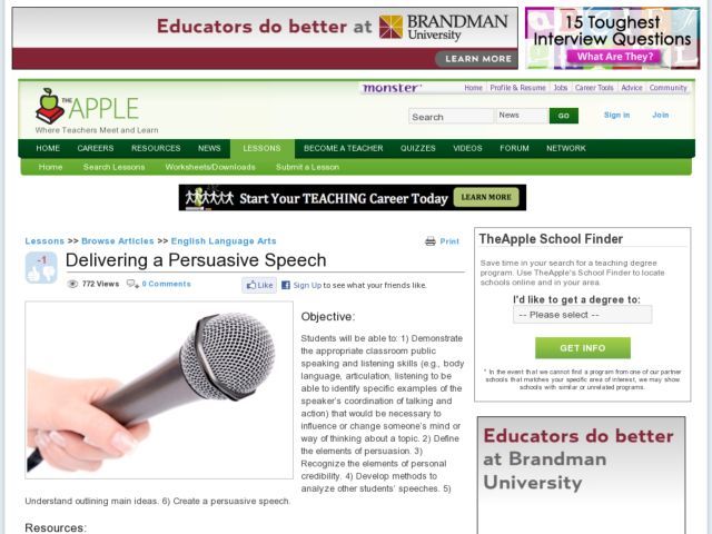Persuasive Speech Activities For College Students