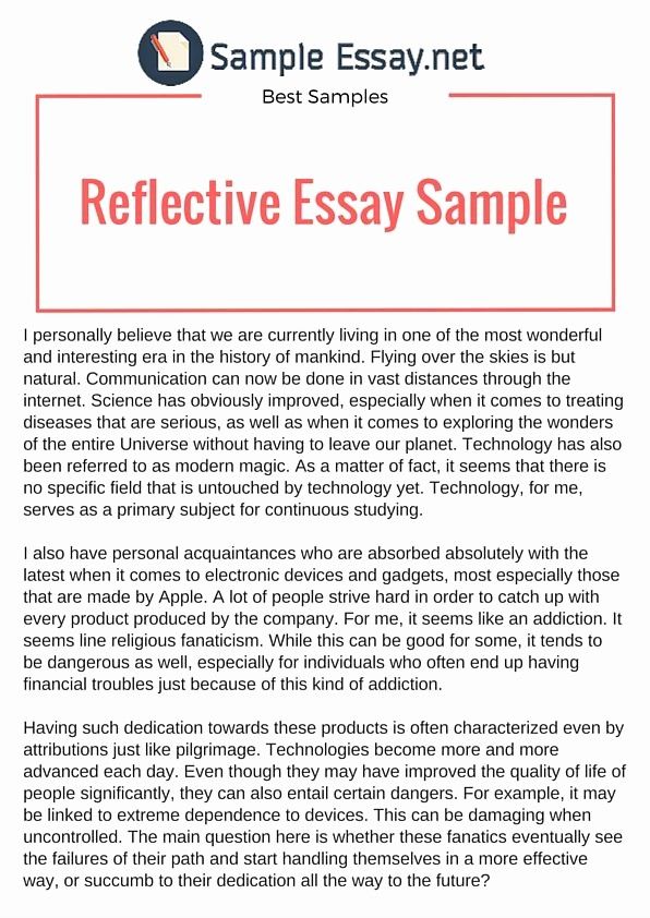 How To Write A Reflective Journal Example