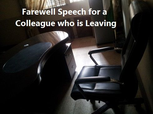 How To Write A Farewell Speech For A Colleague