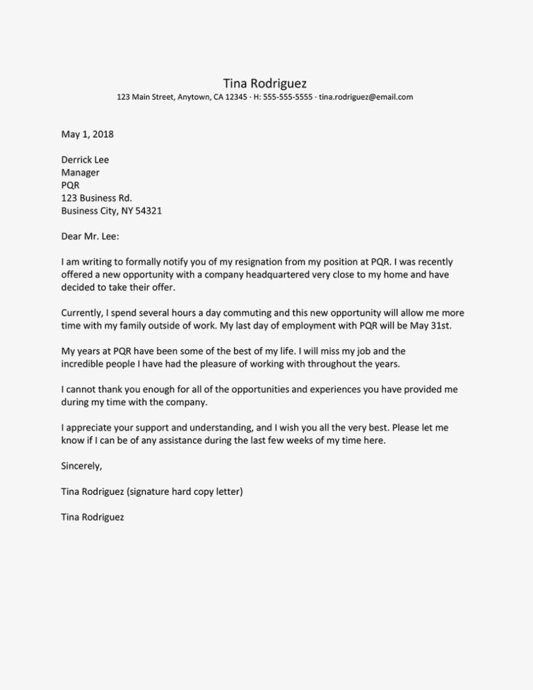 Business Letter For Job Opening