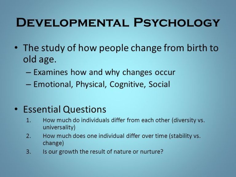 What Does The Nature-nurture Argument In Psychology Question