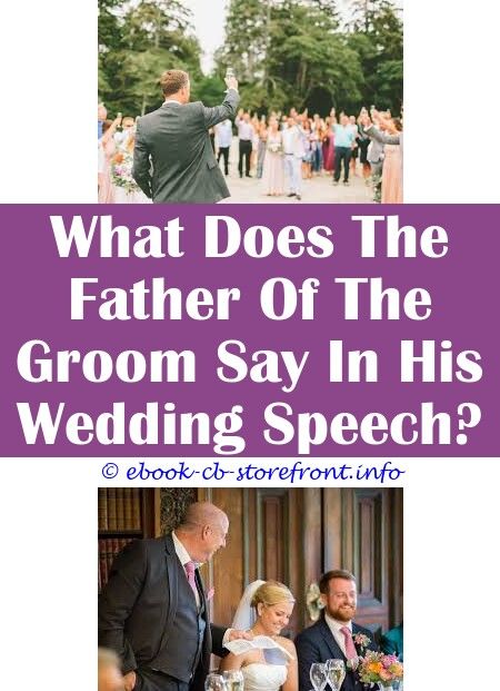 What Does The Groom Say In His Speech