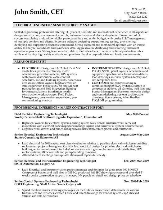 Electrical Engineering Cv Templates